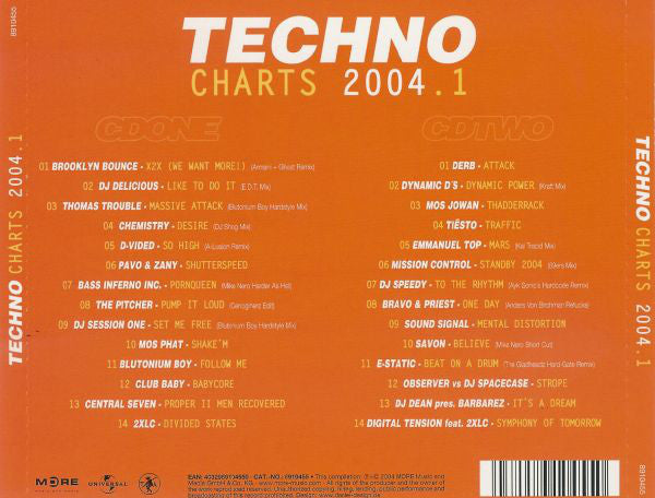 Various : Techno Charts 2004.1 (2xCD, Comp)