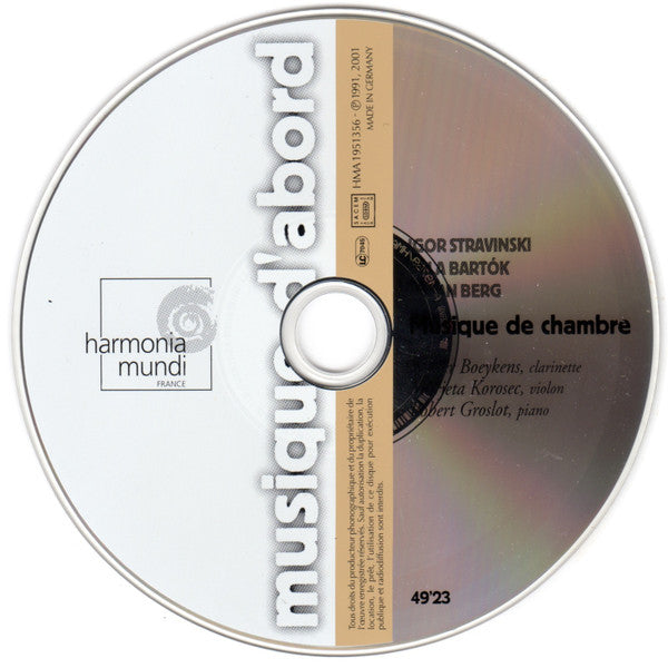 Ensemble Walter Boeykens : Stravinski: L&#39;histoire Du Soldat; Bartók: Contrastes (CD, Album)