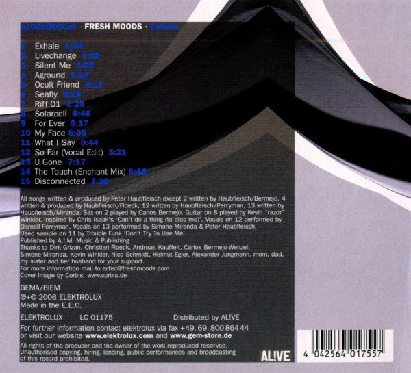 Fresh Moods : Exhale (CD, Album)