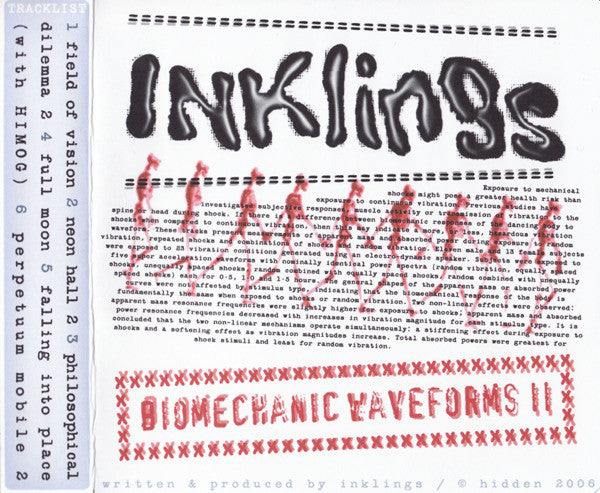 INKlings : Biomechanic Waveforms II - Advanced &amp; Transfigured (CDr, Album, Ltd)