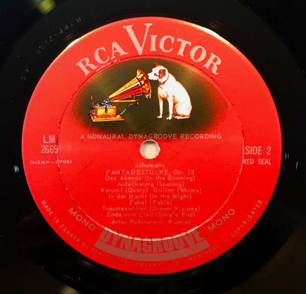 Rubinstein* - Schumann* : Carnaval / Fantasiestücke (LP, Album, Mono)