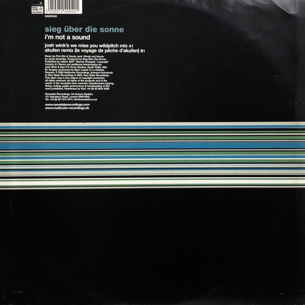 Sieg Über Die Sonne : I&#39;m Not A Sound (12&quot;)