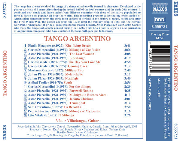 Victor Villadangos : Tango Argentino (CD, Album)