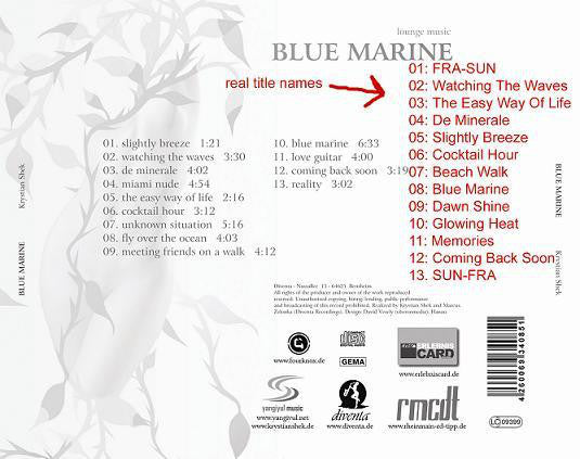 Krystian Shek : Blue Marine (CD, Album)