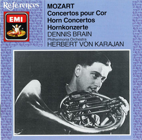 Mozart*, Dennis Brain, Herbert von Karajan, Philharmonia Orchestra : Horn Concertos (CD, Mono, RM)